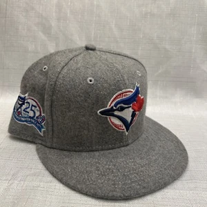 Toronto Blue Jays New Era 59FIFTY Gray Wool Hat Cap Size 7 3/8 New - Picture 1 of 6