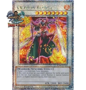 Yugioh! 1x Crimson Blader RA04-EN161 Cuarto de Siglo Secreto Raro 1ª Edición Casi Nuevo - Imagen 1 de 1