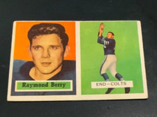 1957 TOPPS FOOTBALL HIGH GRADE SET BREAK #94 RAY BERRY ROOKIE CARD