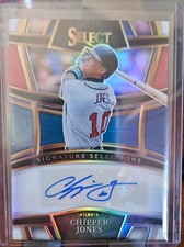 Chipper Jones 2023 Panini Select auto No. SS-CJ #/49