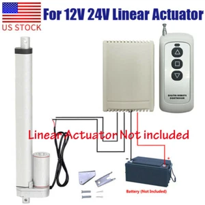Wireless Remote Control Kit for DC 12V 24V Linear Actuator Motor Controller  - Picture 1 of 9