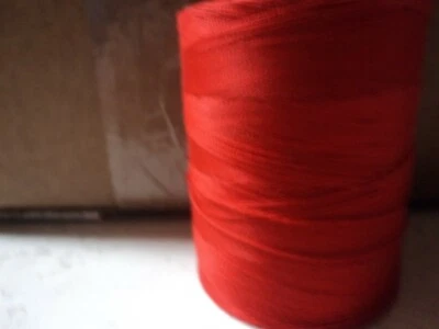 THREADS USA-TOP STITCHING COTTON THREAD T-60-ATOM RED-1,000 YD/SPOOL-U S MADE - Image 1 of 2