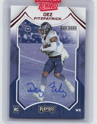 2021 Panini Playoff #230 Dez Fitzpatrick Autographs Red Zone - Image 1 of 2