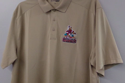 Phoenix Coyotes 1996-99 Logo Embroidered Mens Polo XS-6XL, LT-4XLT Arizona New Cover