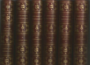 LOT 9 VOLUMES J.-J. ROUSSEAU. EDITIONS ATHENA NUMEROTEE. TRESORS DE L'HUMANISME - Foto 1 di 2