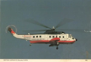 Postcard Airline The British Airways Sikorsky S-61N CC8. - Picture 1 of 2