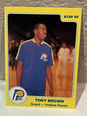 1984-85 Star Tony Brown #53 Indiana Pacers EXMT C - Image 1 of 3
