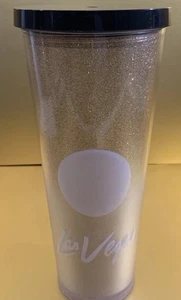 Bicchiere Starbucks Las Vegas oro glitter Venti tazza fredda 24 once Acrilico NO cannuccia - Foto 1 di 5