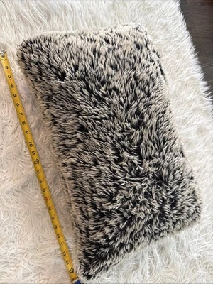 Fur Shaggy decorative Pillow Cover & Pillow - Image 1 of 2