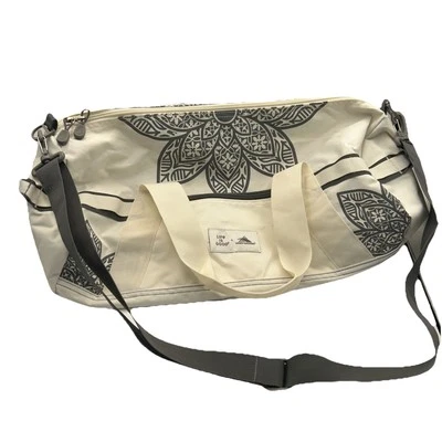 New Life Is Good x High Sierra Mandala Cargo Duffle Bag Zip Putty White #753 - Image 1 of 4