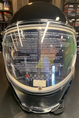SKI-DOO OXYGEN Snowmobile Helmet/Anti-Fog/Unisex/GLOSS BLK/SZ XS/PN: 9290190290 - Image 1 of 4