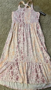 OSHKOSH B'GOSH Big Kid Girls Floral Long Sun Dress Pastel NWT Size 14 Ret $38 - Picture 1 of 6