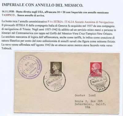 REGNO - ANNULLI IRRITUALI - MESSICANO SU IMPERIALE, LEGGI IMMAGINE - Immagine 1 di 2