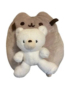 Gund Pusheen Cat W/Kai Bear Plush 125th Anniversary 9.5 Inch #6069422 Stuffed - Picture 1 of 8