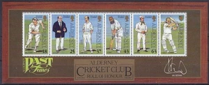 ALDERNEY 1997 Passatempi, cricket 1 BF MNH** - Picture 1 of 1