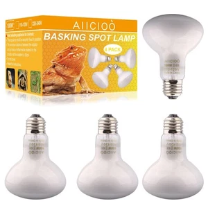Reptile Basking Light Bulb - 100W Reptile Heat Lamp Basking Bulb Incandescent... - Picture 1 of 8