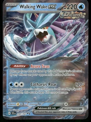 Walking Wake ex - 050/162 Double Rare Holo NM Pokemon SV05: Temporal Forces - Image 1 of 2