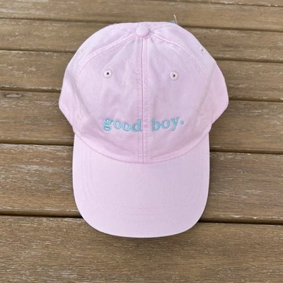 Good Boy Personalizado Bordado Hombre Rosa Claro Pigmento Teñido Algodón Sombrero Gorra Foto 1 de 4