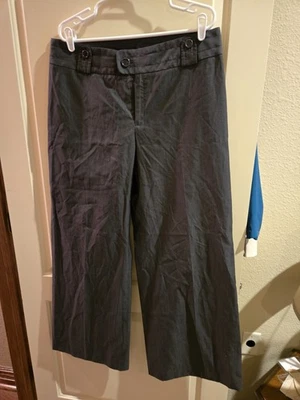 Banana Republic Womens Size 14 Gray Martin Fit Dress Pants Wool And Silk Blend - Image 1 of 4