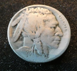 Vintage Büffel Nickel 1925 S - Bild 1 von 2