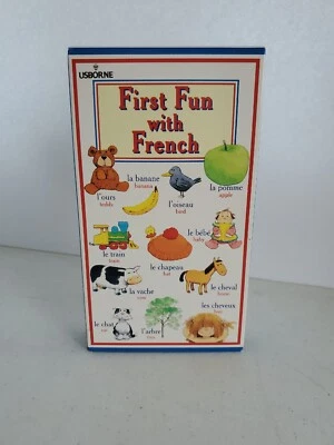 Usbourne First Fun With French Bonjour Vhs Tape Beginners Guide - Image 1 of 4