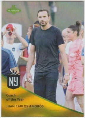 2023 Parkside Pronto NWSL Coach of the Year AW5 Juan Carlos Amoros GOLD FOIL 1/1 - Image 1 of 2