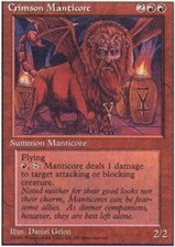 4x Crimson Manticore ~ Near Mint 4th Edition Fourth MTG Magic x4 4 UltimateMTG P