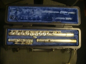 Selmer USA Silver Plated Flute W/ Case (as is) untested read description - Picture 1 of 16