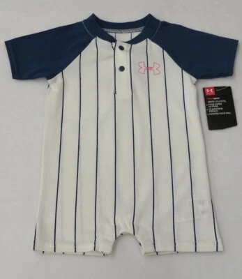 Mameluco de béisbol Under Armour bebé niño a rayas 3-6 meses Foto 1 de 4