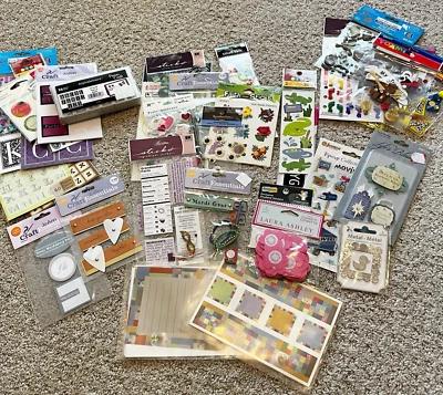 1 LB Stickers 3D Kids Holiday Wedding Outdoor Sayings Flowers Alphabet LOT - Image 1 of 4