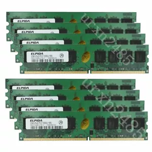 16GB 8GB 4GB 2GB DDR2 667MHz PC2-5300U 240Pin DIMM Desktop Memory Elpida LOT BT - Picture 1 of 12