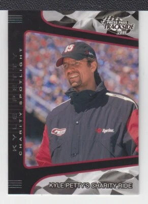KYLE PETTY :  2001 - PRESS PASS  TRACKSIDE- CARD No # 82 - Image 1 of 2
