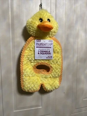 Multipet Tug-O-War Crinkle Squeaker Mat Dog Toy, 14 Inch - Image 1 of 4