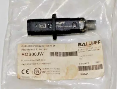 Balluff BOS 18KF-PA-1N1R-S4 Background Suppression Diffuse Photoeye 10-30VDC NEW - Image 1 of 4