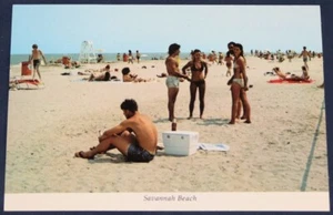 Savannah Beach, GA Postcard - Continental - Picture 1 of 2