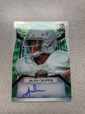 2023 Leaf Metal Draft Jalen Cropper Green Prismatic SSP 2/2 Auto