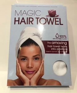 2 X TOALLAS DE CABELLO MICROFIBRA - ""ENVOLTURA MÁGICA"" - PERFECTAS PARA SECAR EL CABELLO ROSA O BLANCO - Imagen 1 de 10