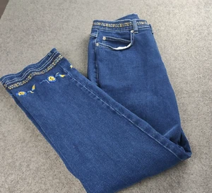 Vintage Denim & Co Jeans Damen 10/12 Vintage 14 verziert Boho Hippie Y2K Retro - Bild 1 von 14