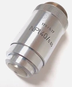 Leitz Wetzlar NPL 40/0.65 Microscope Objective 40X Lens 170/0.17 - Picture 1 of 5