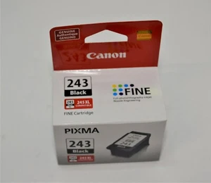 NEW CANON PIXMA PG-243 BLACK INK GENUINE PRINTER INK CARTRIDGE 245 XL COMPATIBLE - Picture 1 of 3