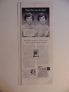 1950 Which Twin Has The Toni Permanent? vintage print ad - Picture 1 of 1