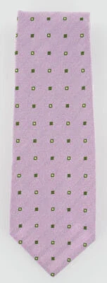 Gravata de seda rosa Finamore Napoli - Imagem 1 de 4