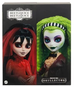 Mattel Creations Monster High Skullector Beetlejuice & Lydia Doll 2-Pack IN HAND - Picture 1 of 5
