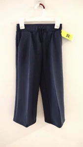 All in Motion Girl's Sz XS (4-5) Airy Sleek Wide Leg Sandwash Pants Navy Blue - Picture 1 of 8
