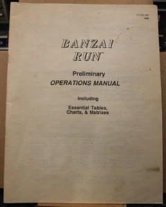 Banzai Run Pinball Preliminary Operations Manual - Picture 1 of 2