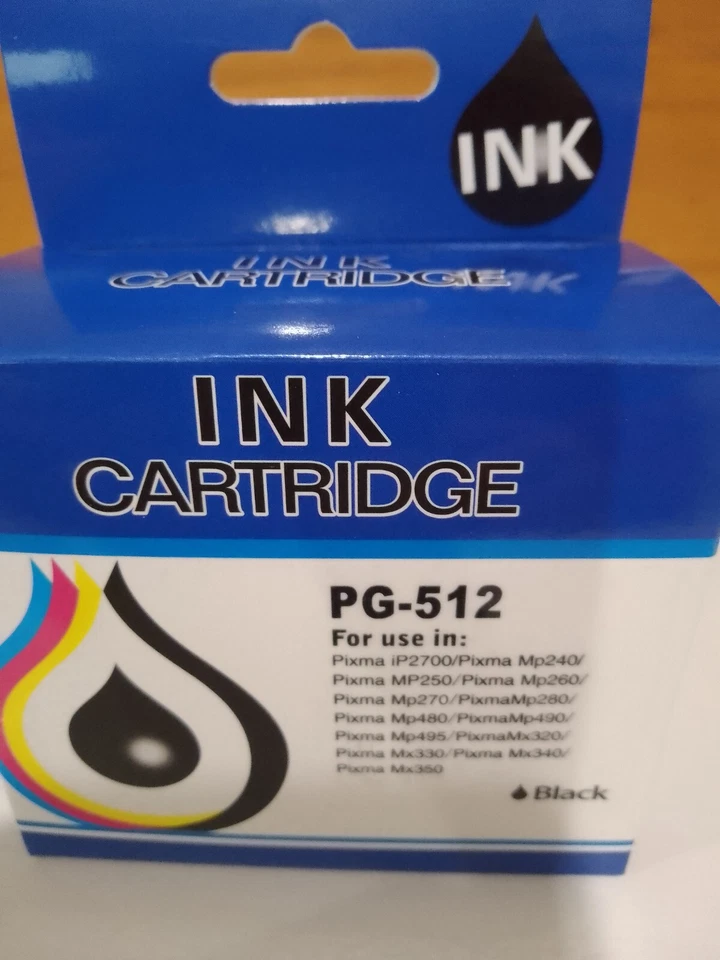 Generic PG-512 BLACK Ink For Canon PIXMA iP2700 MP230 MP250 MP280 MX320 350 - Image 1 of 1