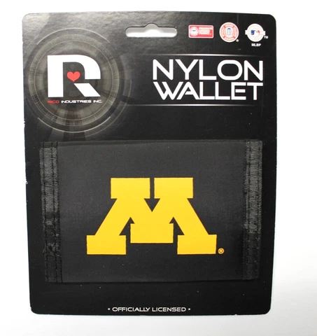 NCAA Rico Industries Nylon Trifold Wallet University of Minnesota Cover