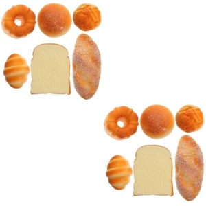 6 Stk Tragbar Fake-Food-Requisite Simulationskuchen- Kunstbrot Pro Party - Zdjęcie 1 z 12
