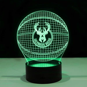Milwaukee Bucks Giannis Antetokounmpo Leuchte Lampe Sammlerstück Geschenk Souvenir - Bild 1 von 8