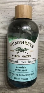 Humphreys Alcohol Free Toner Nourish Witch Hazel + With Aloe, 8 Fl Oz, BRAND NEW - Picture 1 of 2